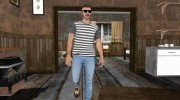 Skin HD GTA V Online парень с усиками for GTA San Andreas miniature 2