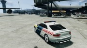 Audi S5 Hungarian Police Car white body для GTA 4 миниатюра 3