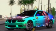 BMW M3 E92 2008 Rias Gremory Itasha (HQ) для GTA San Andreas миниатюра 1