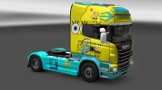 Скин Spongebob Scania R for Euro Truck Simulator 2 miniature 1