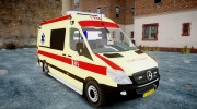 Mercedes-Benz Sprinter 311 cdi Belgian Ambulance for GTA 4 miniature 2
