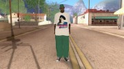 Green Big Thug Gangsta para GTA San Andreas miniatura 5