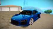 Audi R8 V10 Plus 2017 for GTA San Andreas miniature 1