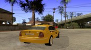 Skoda Superb TAXI cab для GTA San Andreas миниатюра 4