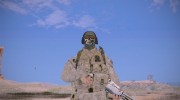 Ghost Desert Soldier Dark Mask with Backpack для GTA San Andreas миниатюра 1