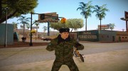 Военный в зимней униформе для GTA San Andreas миниатюра 6
