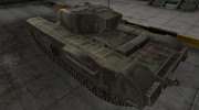 Пустынный скин для Churchill VII для World Of Tanks миниатюра 3