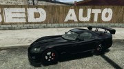 Dodge Viper SRT-10 ACR 2009 для GTA 4 миниатюра 2