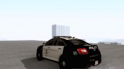 Ford Taurus 2011 LAPD Police para GTA San Andreas miniatura 2