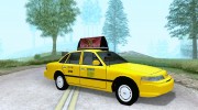 1992 Ford Crown Victoria NYC Taxi para GTA San Andreas miniatura 1