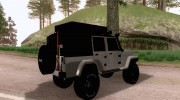 Jeep Wrangler Rubicon 2012 для GTA San Andreas миниатюра 4