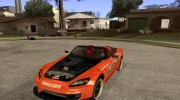 Honda S2000 CHARGESPEED для GTA San Andreas миниатюра 1