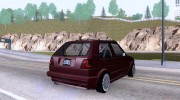 VW Golf MK2 Dope для GTA San Andreas миниатюра 4