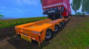 FSMT Heavy transport low loader trailer para Farming Simulator 2015 miniatura 6