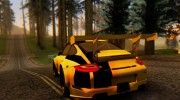 Porsche GT3 R 2009 Black-Yellow para GTA San Andreas miniatura 5