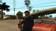 Красная кепка с банданой для GTA San Andreas миниатюра 3