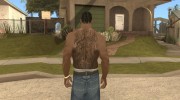 50 Cent Rücken -Tattoo для GTA San Andreas миниатюра 1