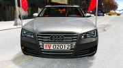 Audi A8 Limo для GTA 4 миниатюра 6
