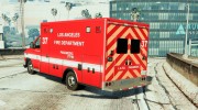 Ford E450 LAFD Ambulance 4K for GTA 5 miniature 2