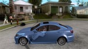 Lexus IS-F для GTA San Andreas миниатюра 2
