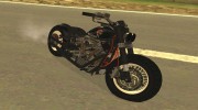 Harley Davidson Custom Bobber для GTA San Andreas миниатюра 1