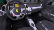 Ferrari 458 Italia для GTA San Andreas миниатюра 6