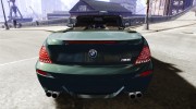 BMW M6 Convertible для GTA 4 миниатюра 4