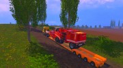 FSMT Heavy transport low loader trailer para Farming Simulator 2015 miniatura 5