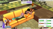 Парные лежачие позы Click couple poses для Sims 4 миниатюра 1