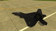F-22 Black para GTA San Andreas miniatura 2
