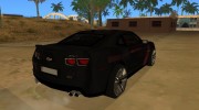 Chevrolet Camaro ZL1. для GTA San Andreas миниатюра 3