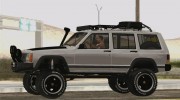 Jeep Cherokee 1998 Off Road 4x4 для GTA San Andreas миниатюра 2