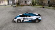 Koenigsegg CCX Police для GTA San Andreas миниатюра 2