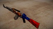 AK-47A1 Russian Flag para GTA San Andreas miniatura 5