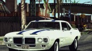 1969 Pontiac Firebird Trans Am Coupe (2337) для GTA San Andreas миниатюра 3