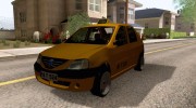 Dacia Logan Borbet Taksi для GTA San Andreas миниатюра 1