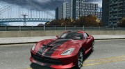 Dodge Viper GTS 2013 для GTA 4 миниатюра 1
