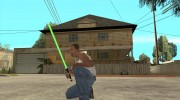 Lightsabre v2 Master(green) для GTA San Andreas миниатюра 4
