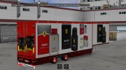 DQF Scuderia Ferrari Trailer для Euro Truck Simulator 2 миниатюра 1