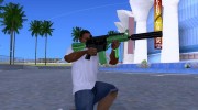 Green M4 для GTA San Andreas миниатюра 1