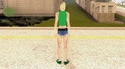Grove Street Girl для GTA San Andreas миниатюра 3