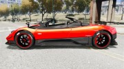 Pagani Zonda Cinque Roadster для GTA 4 миниатюра 2