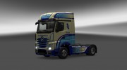 Скин CAFRREY International для Mercedes Actros MP4 para Euro Truck Simulator 2 miniatura 1