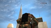 Армеец афроамериканец в стандартном камуфляже для GTA San Andreas миниатюра 7