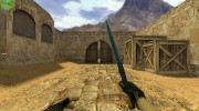 Knife w/ Blue Splat and Wooden Handle para Counter Strike 1.6 miniatura 2