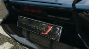 Lamborghini Aventador J 2012 для GTA 4 миниатюра 12