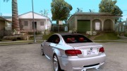 BMW M3 (E92) 2007 для GTA San Andreas миниатюра 3