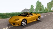Ferrari 360 Spider для GTA San Andreas миниатюра 1