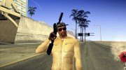 Бежевая кожаная куртка для GTA San Andreas миниатюра 1