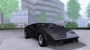Lamborghini Countach 25th для GTA San Andreas миниатюра 5